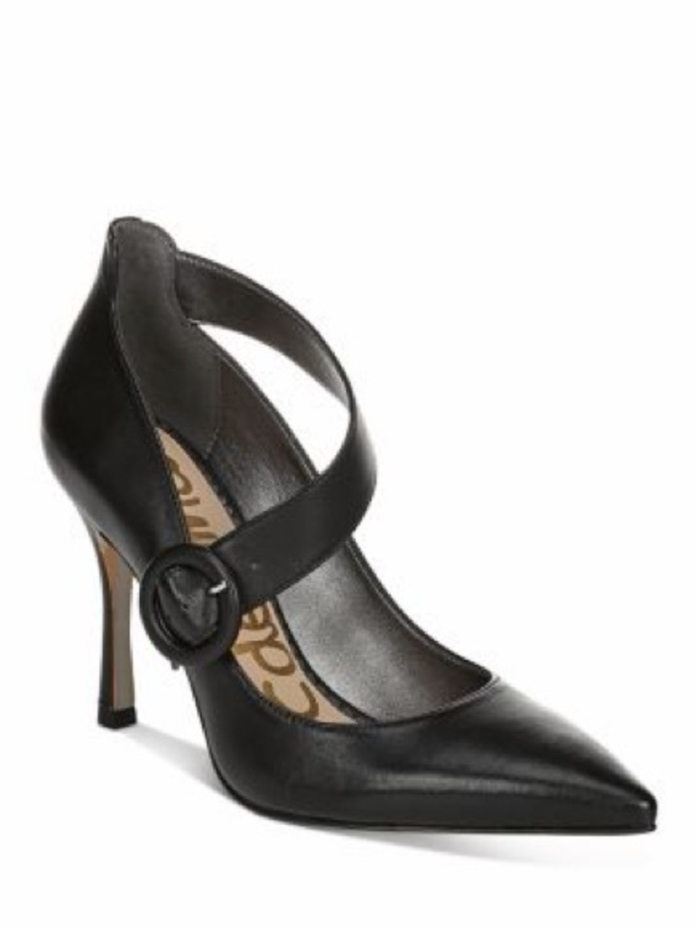 Sam Edelman Black Leather Heels Size 9.5